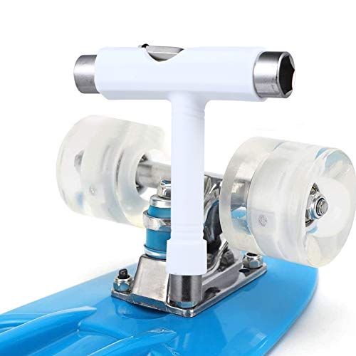 BESPORTBLE Ferramenta de Skate Branca Conjunto de Chave de Soquete de Skate Skateboard T Ferramenta
