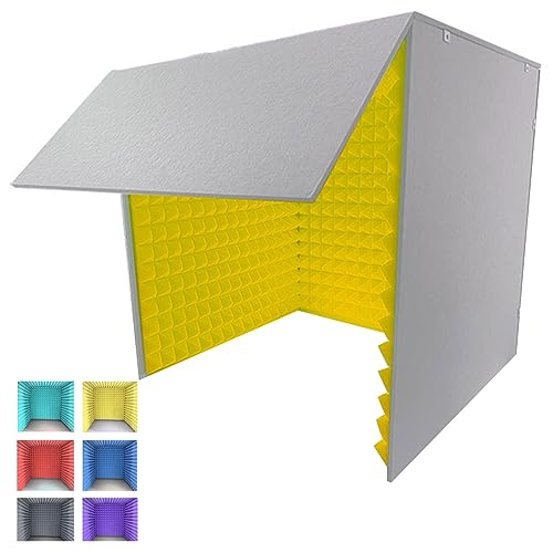 Cabine d'enregistrement vocale portable avec isolation acoustique pour micro