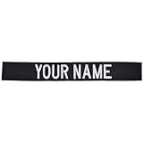 Custom Nylon/Cotton Webbing Sew On Name Tape - Black