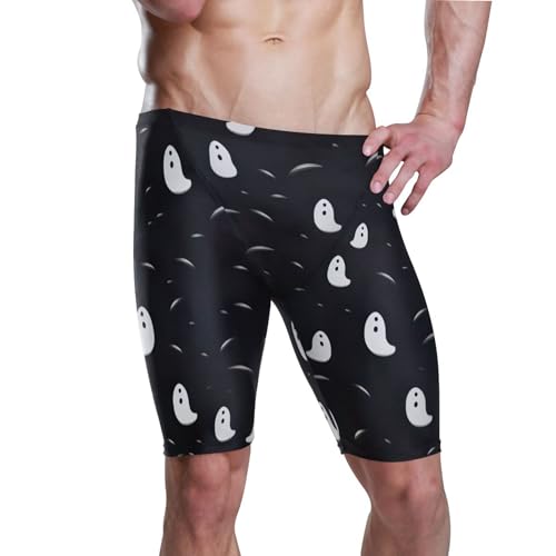 UMIRIKO Halloween Ghost Men's Swimsuit Swim Jammers L B0402026