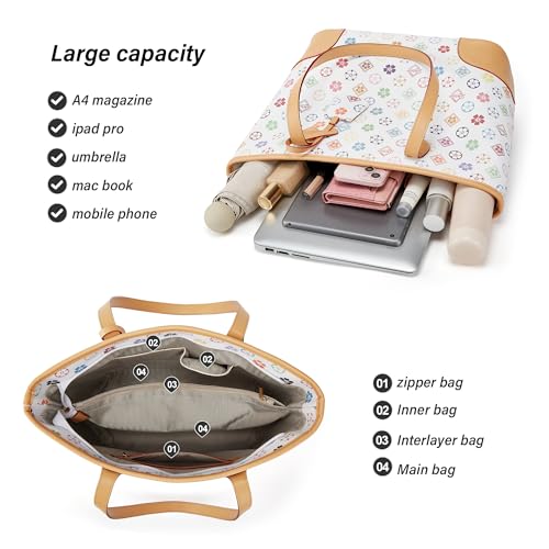 Image of Women Fashion Synthetic Leather Handbags Tote Bag Shoulder Bag Top Handle Satchel Purse Set