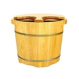 EFECTO DE AISLAMIENTO MUY BUENO: El diseño de la cubierta aumenta el aislamiento térmico del lavabo de pie de madera, el agua caliente se enfría 2-3 grados en una hora, lo que ahorra agua y electricidad.