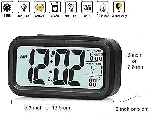 RAJ44TYU Digital Alarm Clock Black - Image 7