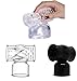 Tonone Massager Attachments Massage Accessories Attachment Silicone Accessory (Black+Clear) 3 Pack
