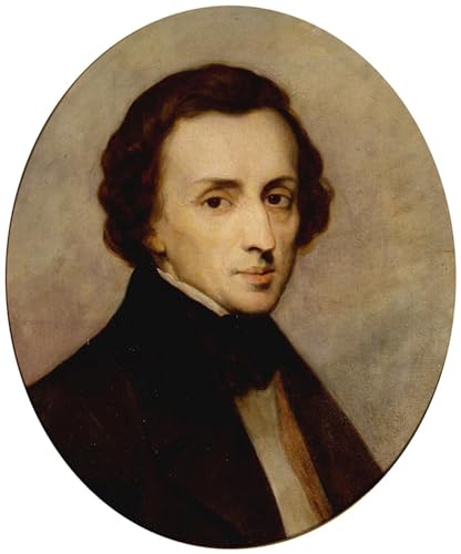 Peinture sur toile portrait Frédéric Chopin Ary Scheffer de salon
