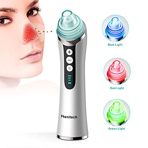 Blackhead Remover Pore Vacuum, Blackhead Extractor Comedone Suction Removal Tool for Facial Pore Cleaner Reducer for Acne Blackheads Cleanser Treatment with Skin Peeling