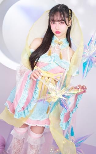 [Malymoon] 織姫 コスプレ 七夕 コスチューム 水色 衣装 マリームーン 9点セット【9679】(ライトブルー) 詳細画像5