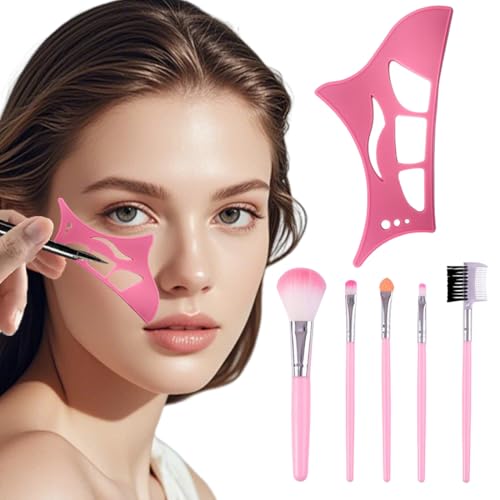 ROKZELT 2 Pièces Outil de Fard à Paupières pour Eyetour Eyeshadow Tool Kit, Pochoirs Yeshadow Eye, Paupières Pochoir Maquillage, Guide de Fard à Paupières pour Eyetour, pour Femmes Outil À Paupières