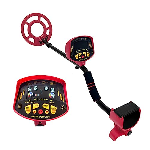 Búsqueda de Tesoros MD3050 Buscador de Oro subterráneo Alta sensibilidad Treasure Hunter Kits Detector Metales Bobina Impermeable