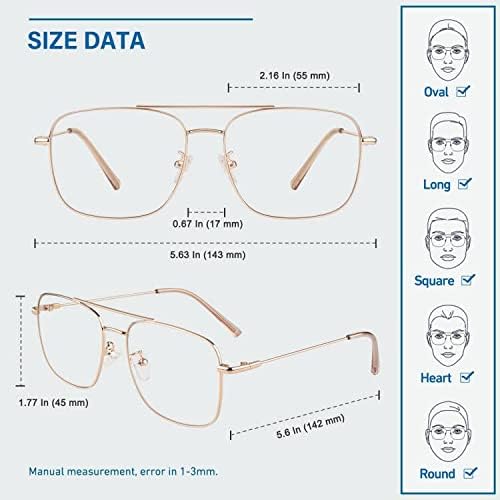 Miniatura 5 de GQUEEN Gafas transparentes falsas sin receta Gafas Marco rectangular, 201512