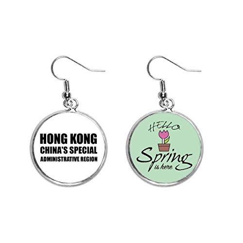 Pendientes de primavera ligeros de Hong Kong China que no dañan tu oreja