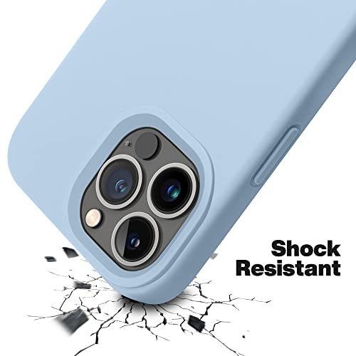 Otofly Compatible With Iphone 13 Pro Case,Liquid Silicone Slim Protective Shockproof Phone Case Cover With Anti-Scratch Microfiber Lining, 6.1 Inch (Mystery Blue) #TOP7