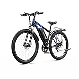 Bicicleta eléctrica C29 Mountain bike de 29 pulgadas Marco de aleación de aluminio Equipada con batería extraíble de 48V 15Ah Sistema de cambio profesional de 21 velocidades Bicicleta electr