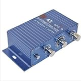 Matériel: alliage de zinc C-FUNN A5 Voiture/Moto Mp3 Hi-FI Stéréo Amplificateur Son Bleu + Argent