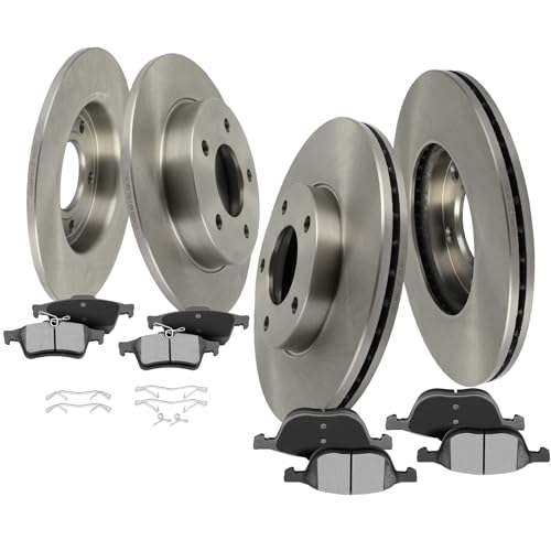 Image of SCITOO Brake Kits Front Rear Brake Rotors Brake Pad:31538;31469;D1521;D1281 | Fit For Honda For Odyssey 2011-2014
