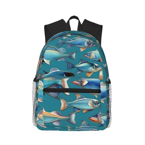 Sac à dos avec poches Ocean Fishes noir pour vos trajets urbains et loisirs