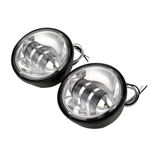 Feu antibrouillard LED 4.5 pouces chromé pour motos Touring et Softail