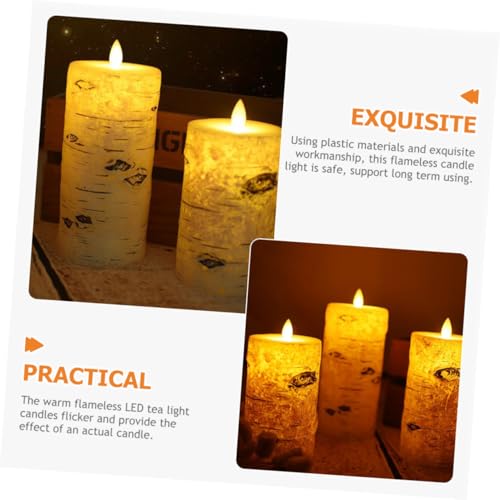 Velas led de parafina WOONEKY iluminación suave alta durabilidad bodas 7