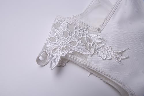 Pettigirl Girls Kids First Communion Wedding White Dresses Teens Child Graceful Long Clothing Size 4 5 6 7 8 9 10 12 143