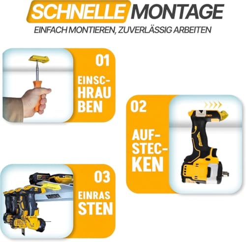 Support DeWalt 20V 60V pour libérer l'espace de votre atelier - 4