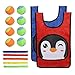 LEMESO 2 pz Gilet Appiccicoso Gioco all’Aperto Gioco di Palle da Giardino Toss Game Giocattoli Lancio Dodgeball con Gilet Catture per Attività di Bambini