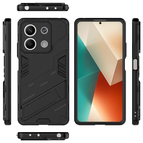 Xiaomi Redmi Note 13 5G XP[Xƌ݊AX^hLbNX^h PC & TPU dbP[XJo[AȑϏՌیJo[uPbgیVFt(Red)
