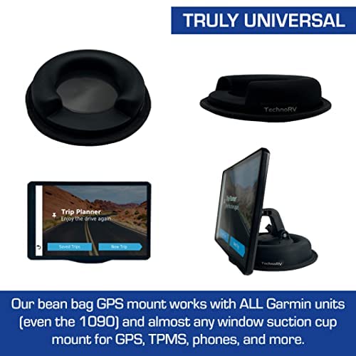 Technorv Bean Bag Dash Mount For Rv Gps Devices | Great For Rv Gps Devices Grippy Base Does Not Leave Residue | Universal For All Types Of Dash-Mounted Devices #TOP1