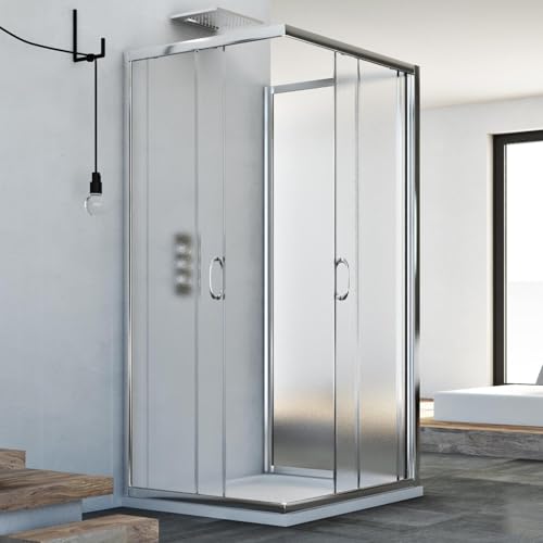 Box Doccia 3 Lati 80X120X80 Cm H185 Stampato C Mod. Junior Trio - 3