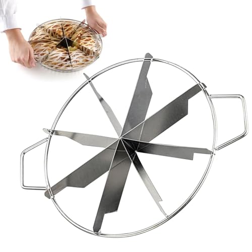 Générique Séparateur De Gâteau Coupe-gâteau Coupe- Entière - Machine Portions Pour Et Gâteaux, Presse Découper Antiadhésive Pour Fromage Et Pizza Avec Poignées, Marqueur De Tranches Portions Égales
