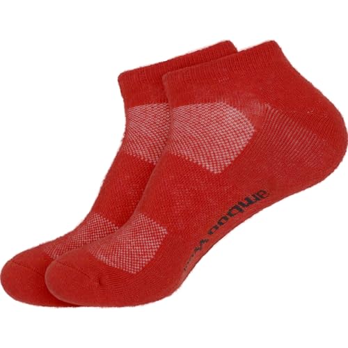 BambooMN Unisex Men and Women's Rayon from Bamboo Wool Blend Athletic Ankle Socks for Home, Travel, Work and Sport, 2 Pairs