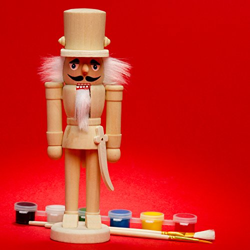 SIKORA Deko Nussknacker Figur DIY Bastel Set aus Holz zum selbst...