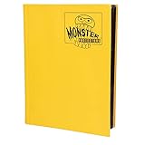 Monster Binder - 9 Pocket Trading Card Album - Matte Yellow - Holds 360 Yugioh, Magic, and Pokemon Cards