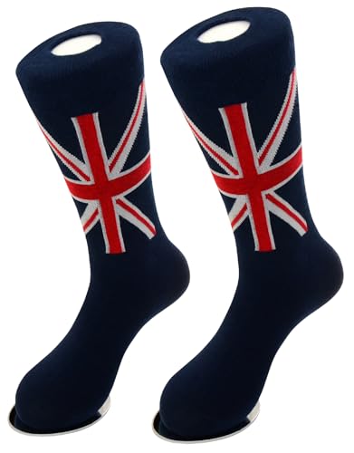 6 Pair of Biagio Men's BRITISH Flag Great Britain UK Mens COTTON Dress SOCKS3