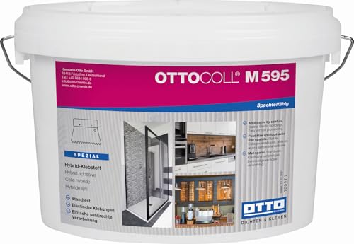 Otto-Coll M595 5 kg Weiß Hybrid-Klebstoff für flächige Klebungen von Wandpaneele Sandwichelemente Abdicht- und Entkopplungsbahn
