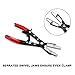 CASOMAN 3PC Hose Pincher Pliers Set, Locking Ratcheting Pliers for Automotive, Radiator, Fuel, Coolant Lines