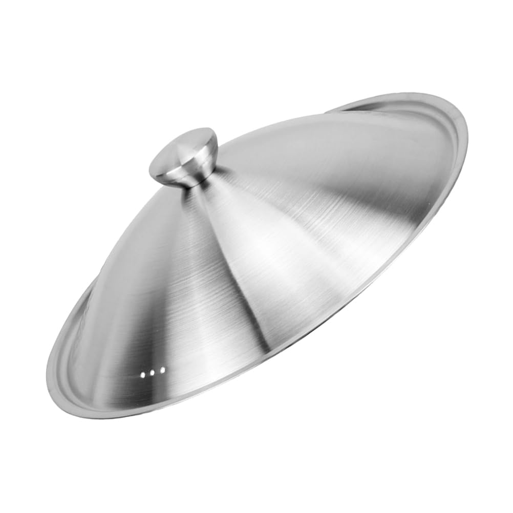 Yardwe Cubierta universal para ollas de acero inoxidable, cubierta de repuesto templada (12 pulgadas)