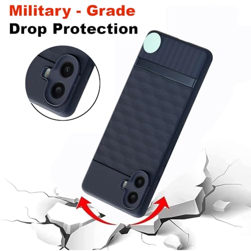 Image of Shockproof Case for CMF by Nothing Phone 1 5G | Full Camera Protection | TPU Flexible Back Cover for CMF by Nothing Phone 1 5G (Steel Blue)