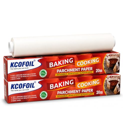 Image of 20m Deliwrap Parchment Paper for Baking, White (Pack of 2)