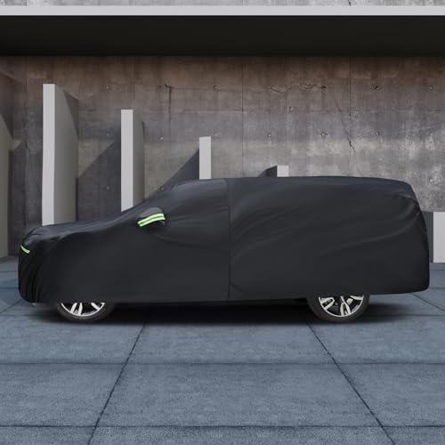 Image of Waterproof Car Cover Custom Fit for Chevy Suburban 1973-2026, Migaven Full Exterior Cover Sun Rain Protection with Door Zipper and Cotton Lining
