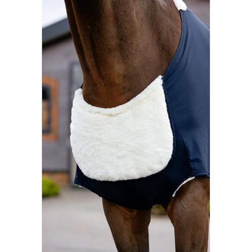 Bavoir anti-frottement LeMieux Sensitive marine pour le confort du cheval au box
