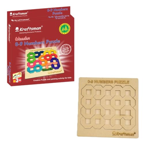 Image of Braintastic Wooden Jigsaw Assorted Puzzle-Pack of 24(3x8 DIY), Build, Color, Play, Art & Craft Birthday Return Gifts, Party Pack Return Favors for Kids 4+ Year with 12 Colors Each Puzzle
