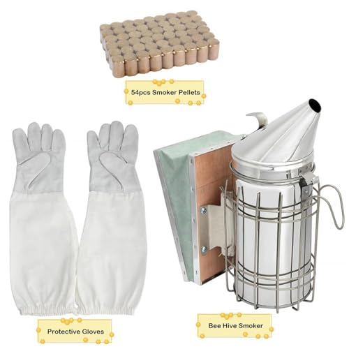 ERMWALR Beekeeper Accessories, Beekeeping Accessories, 12 Pieces Beekeeping Starter Set, J Hook, Frame Handle, Beekeeping Tools and Accessories, for Beekeeping Accessories, Starter Set - Image 3