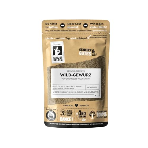 Bremer Gewürzhandel Wild-Gewürz gemahlen herzhafte Gewürzmischung für Fleischgerichte perfekt für Wildfleisch wie Reh Ente und Hase 75g
