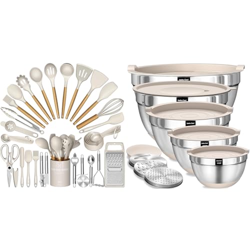 Set de Bowls de Mezcla con Tapa Hermética y Ralladores Umite Chef miniatura 1