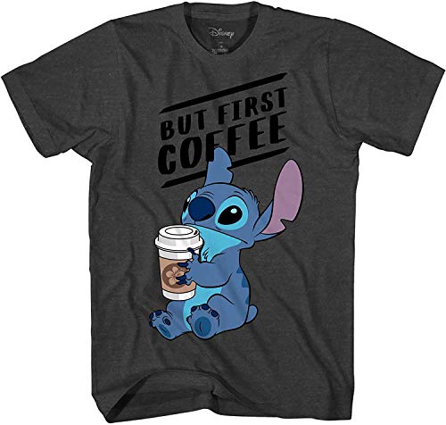 T-Shirt Stitch Disney Homme Coupe Droite Imprimé Haute Résistance