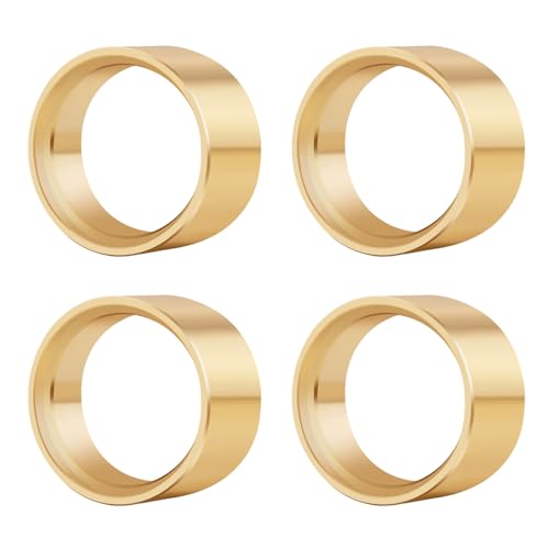 TCRC 4PCS Brass Internal Beadlock Ring Clamp Ring Fit Deep Dish RC 1.0inch Wheel Hubs