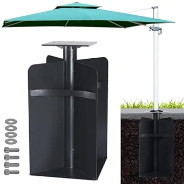 cantilever umbrella in ground mount