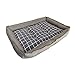 D-Art Collection Grey Checker Dog Bed L