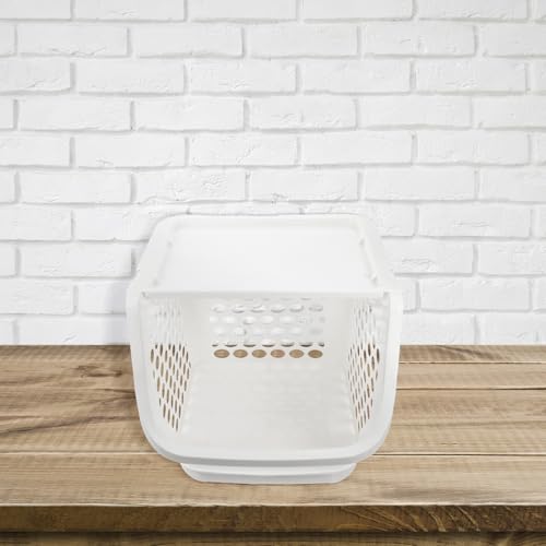 Cesta apilable de cocina en color blanco para almacenar alimentos y fruta 5