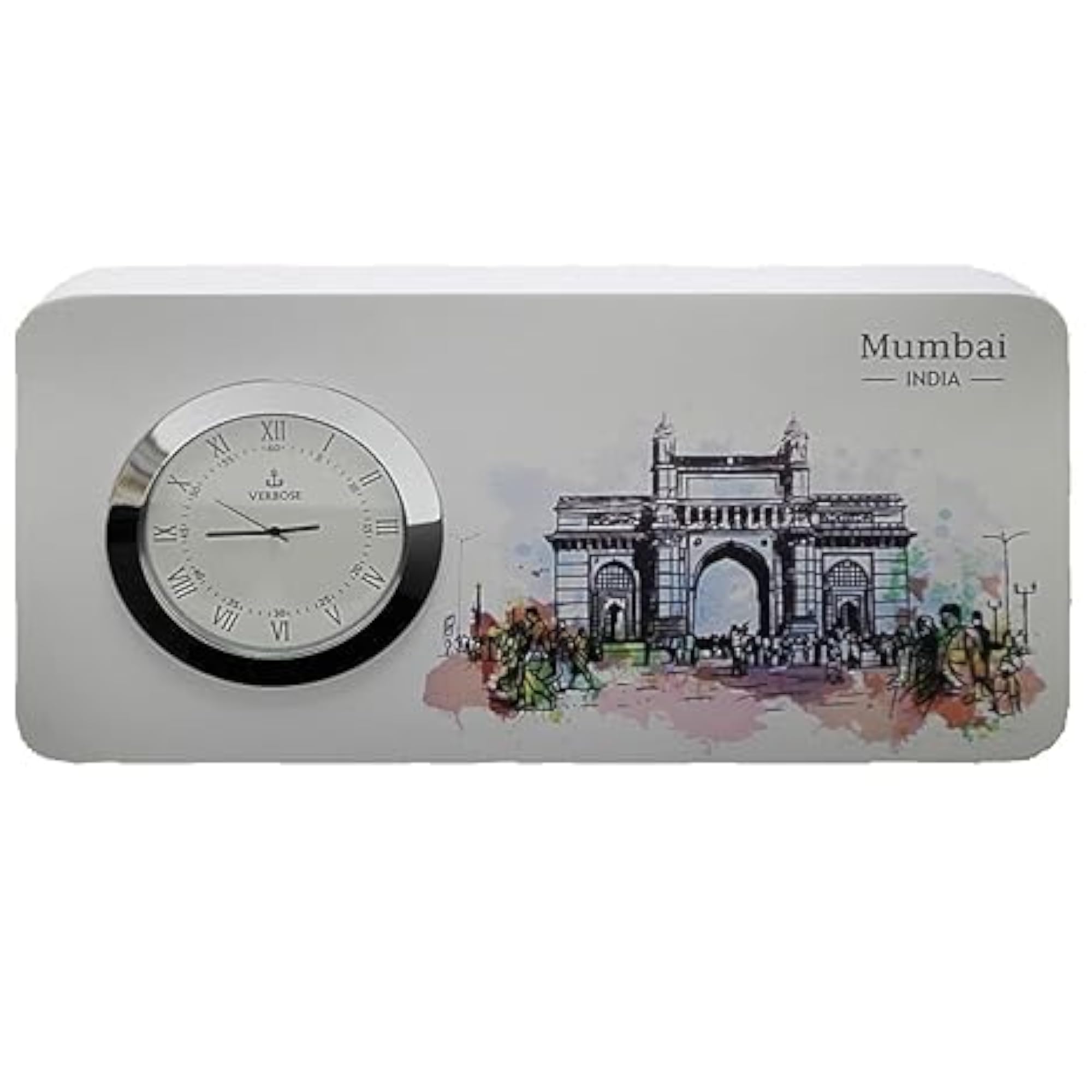 Verbose Beautiful Table Clock, Diary and Pen Gift Set